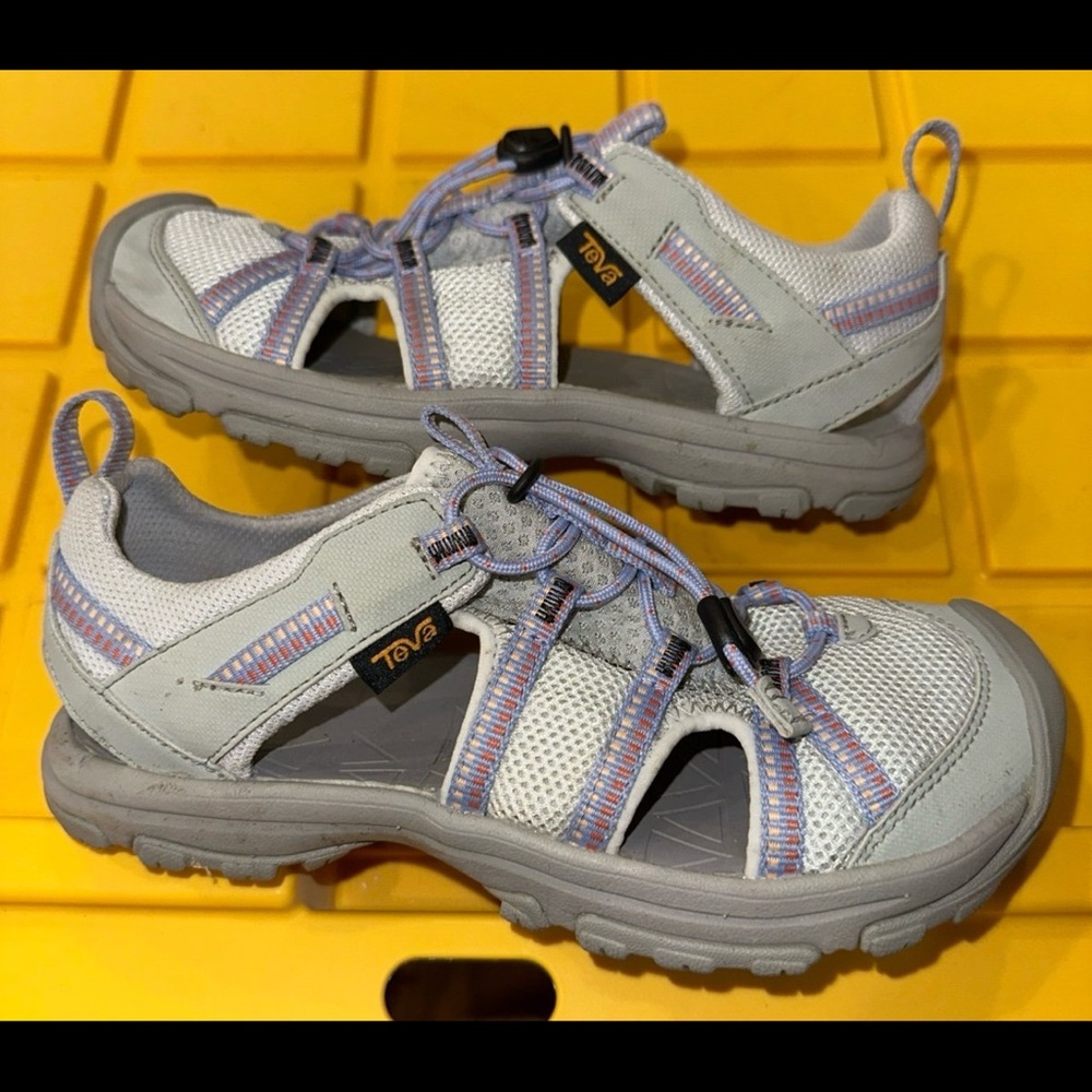 Teva Light Gray and Lavender Hiking Sandals
